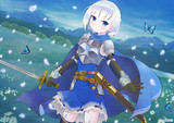 青の少女剣士。