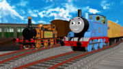 [MMDきかんしゃトーマス]トーマスとステップニー