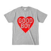 Tシャツ 杢グレー GOOD_BOY_HEART
