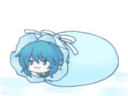 プレゼント袋に詰め込まれたまま高速で逃げ出すわかさぎ姫