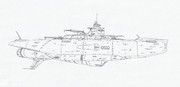 大型砲撃潜宙艦シュルクーフ「自作艦」