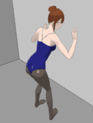 スク水タイツな眼鏡千雪さん