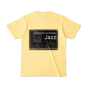 Tシャツ ライトイエロー Jazz_Night_F