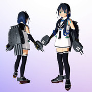 【MMDモデル更新】ＳＳＲ式 涼風改ver1.50