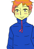重視で男の子描いたよ。優しそうな心を持ってそうですね。