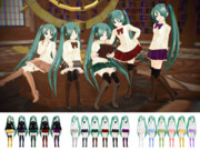 【MMD】ブラウス私服Lat式ミク【お着替えモデル配布】