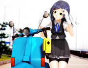 ミラーで前髪チェック＜黒潮＞【MMDモーターフォトギャラリー2020大遅刻】