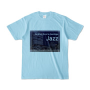 Tシャツ ライトブルー Jazz_Night_F