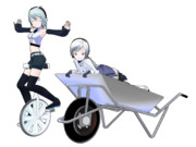 一輪車 ニコニコ静画 イラスト