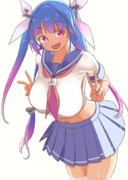 たまには水上艦みたいな制服も着てみるのね！