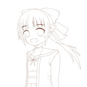 アニメ『戦翼のシグルドリーヴァ』より、六車・宮古 線画