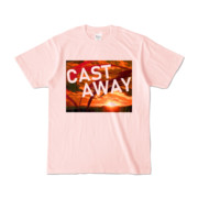 Tシャツ ライトピンク CAST_AWAY_SUNRISE