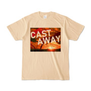 Tシャツ ナチュラル CAST_AWAY_SUNRISE