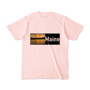 Tシャツ ライトピンク Maine_Lake