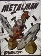 照らし切り絵　メタルマン