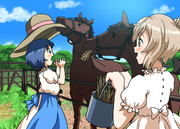 とかキャン3「そして、お馬と」【CeVIO旅行】～イベントイラスト～