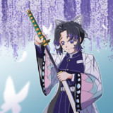 胡蝶と藤棚