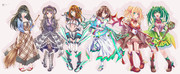 撃姫転生セブンスガールズで描かせて頂いた全キャラ