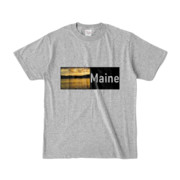 Tシャツ 杢グレー Maine_Lake