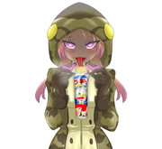 アカニシさんとうまい棒チーズ味