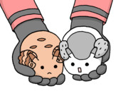 手乗り博士と助手