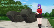mktn：「重戦車でも簡単に撃ち抜けない重装甲！　これぞ「大英帝国」の強さと誇りそのものよね！」