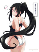 競泳水着で運動いたした那智さん