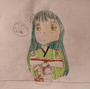 ボンカレーを作る千夜ちゃん