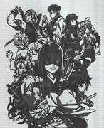 切り絵　鬼滅の刃