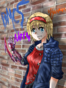 右腕を義手にしたHNS姉貴.nero