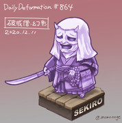 ほぼ毎日デフォルメ#864　破戒僧幻影