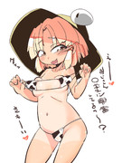 メスガキ諏訪子ちゃん牛柄ビキニ