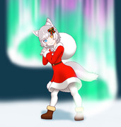 サンタ服イエイヌ