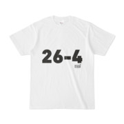 Tシャツ ホワイト 文字研究所 26-4