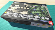 先行量産型ザクII（ザクII A型） / 16色ドット絵ガンプラ箱絵風3D