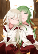 巫女さんバイトの疲れを癒すながきく