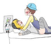 アリツカゲラにお仕置きする隊長