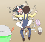 ホルスタインをオカズにして一発抜いた隊長