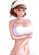 水着の照れローマ