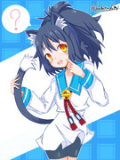 尻尾を触らせてくれるルチル