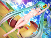 【ちびミクちゃん萌えリンク】脇を見せつつ 今日も元気よく…♡