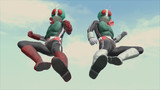 いまだ！ダブルライダーキック！