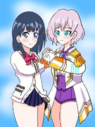 ダイナゼノン放送とグリッドマン再放送記念 宝多六花とムジナ