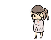 【GIF】岩を投げるさとうささら