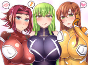 カレン・C.C.・シャーリに迫られ中。