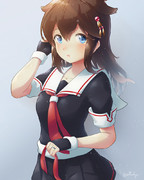 髪下ろした時雨