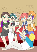 アカネちゃんと六花ちゃんを守るため代わりに遊びに来た内海くんと響くん