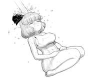 滝に打たれる白スク妖夢ちゃん