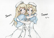 Ｊ姉妹とお絵描き練習