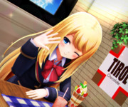 【かにフレ！】クロエちゃんと一緒に パフェをいただきます…♡